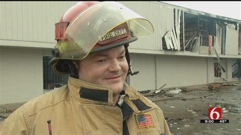 man survived trapped under warehouse fire